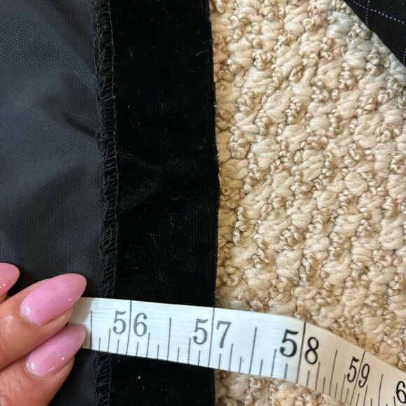 Vintage Union Made Black Velvet Low V Back Bow Detail Floor Length Dress 11/12 - Picture 16 of 16